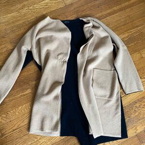 J Crew Juliette Collarless Sweater-Blazer - Size Medium